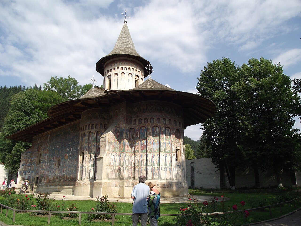 The painted Voroneț Monastery in Bucovina